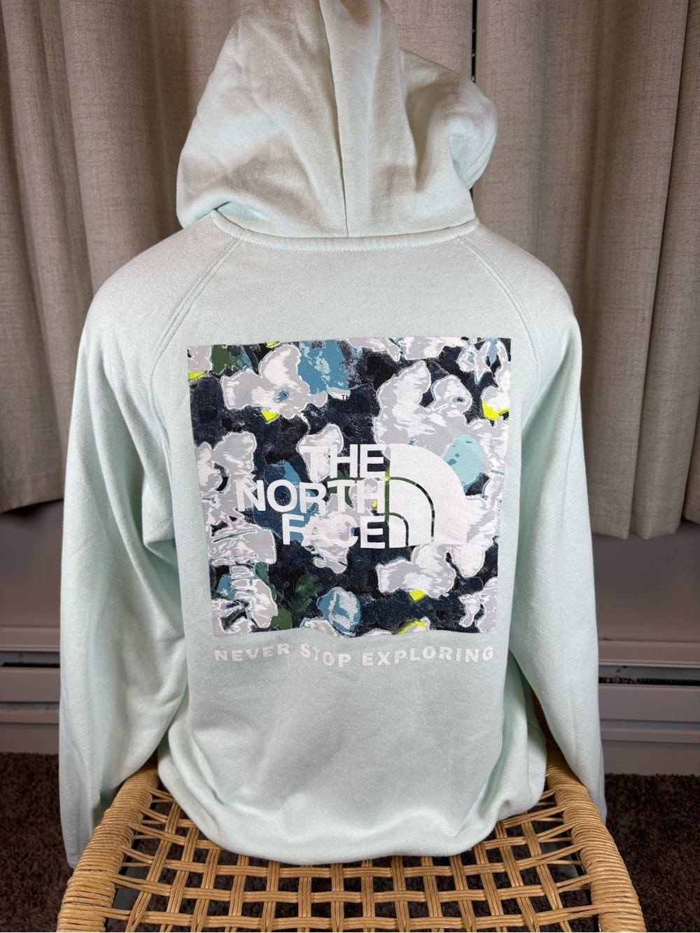 The North Face women's Light Mint Graphic Hoodie